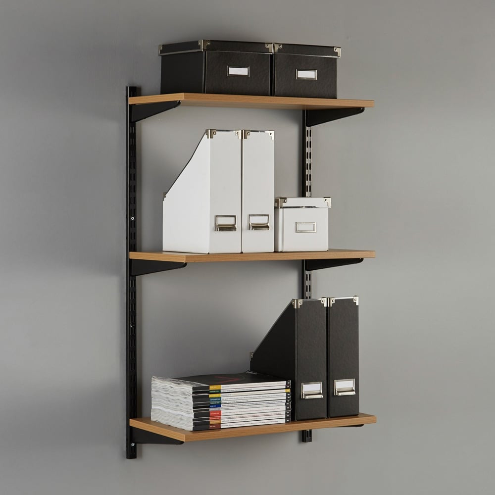 Black Twin Slot Upright - 32mm Pitch