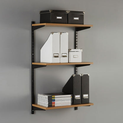 Black Twin Slot Upright - 32mm Pitch