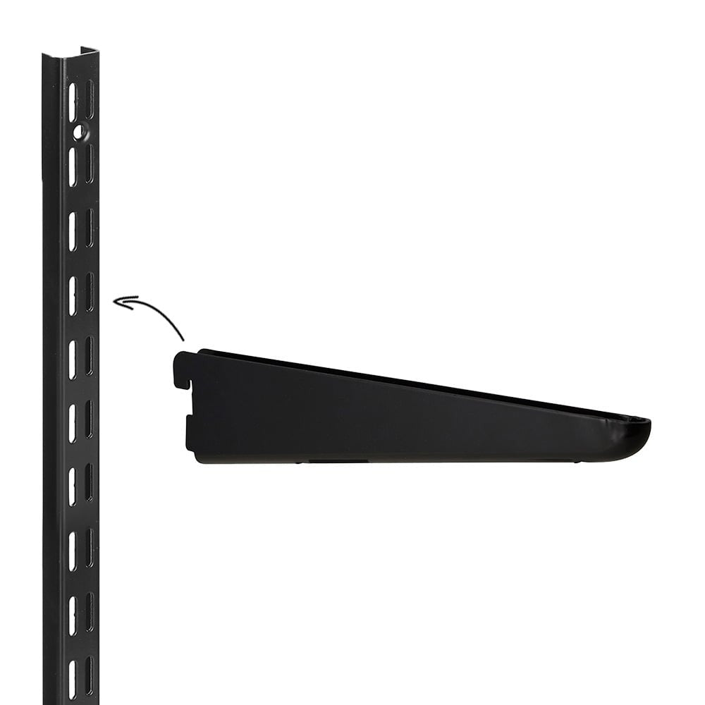 Black Twin Slot Upright - 32mm Pitch