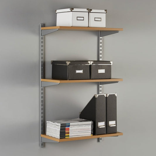 Silver Twin Slot Upright - 32mm Pitch