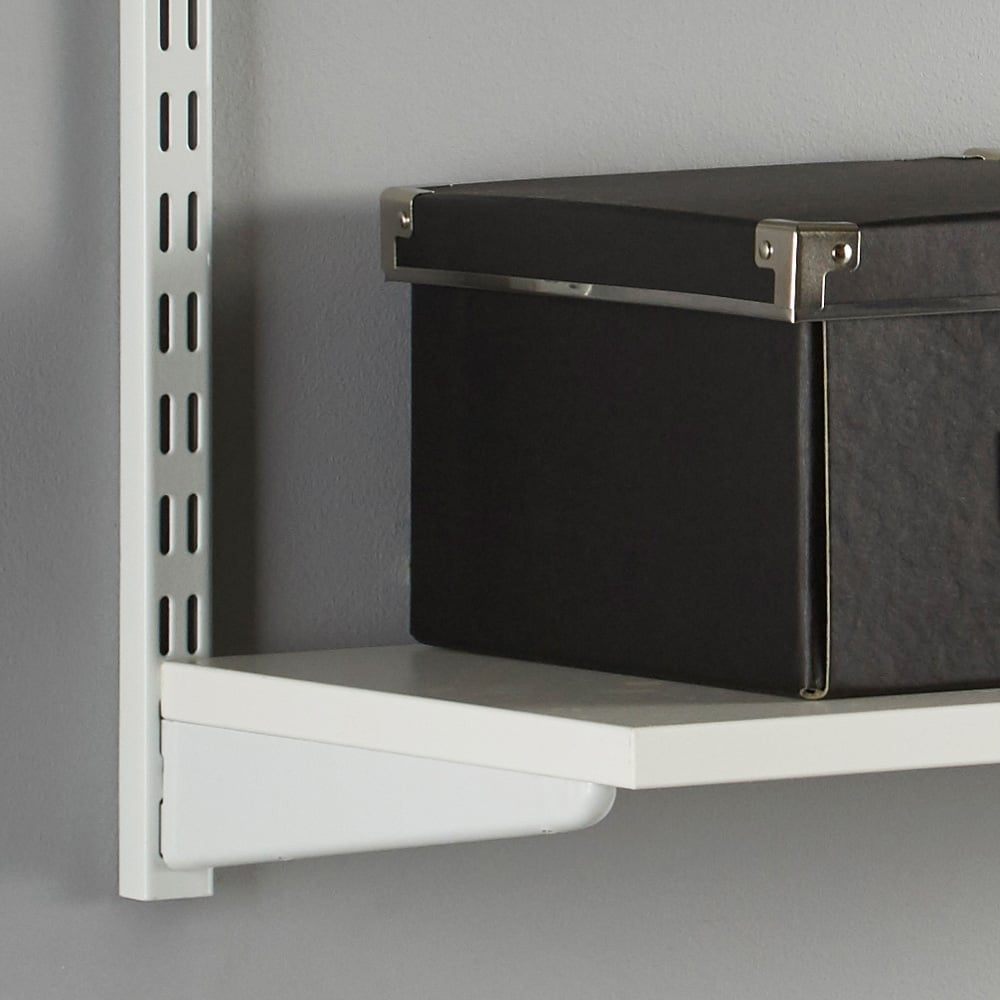 White Twin Slot U-Bracket - 32mm Pitch