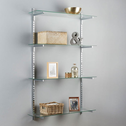 Toughened Glass Shelf - 6mm Thickness - W600mm