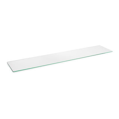 Toughened Glass Shelf and Slatwall Brackets - 6mm Thickness - W1200mm