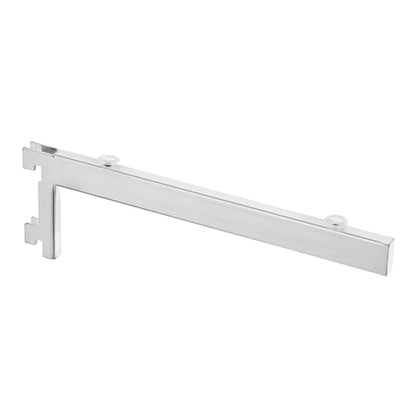 Chrome & Glass Twin Slot Shelving Kit - D250mm - 2 Shelves, 4 Square Brackets