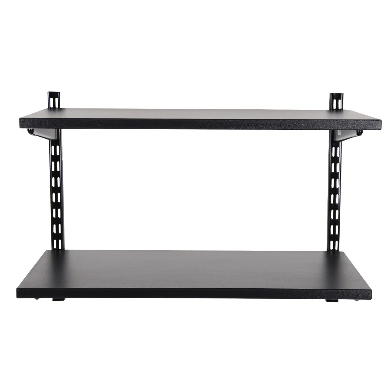Black Twin Slot Shelving Kit - H430mm - 2 Shelves