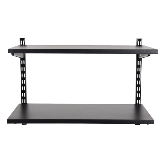 Black Twin Slot Shelving Kit - H430mm - 2 Shelves