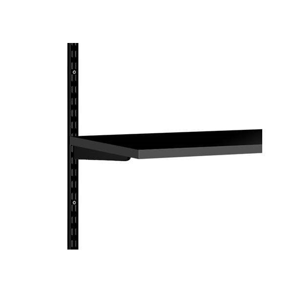Black Twin Slot Shelving Kit - H430mm - 2 Shelves