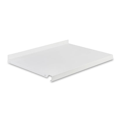 White Twin Slot Steel Shelf - W500mm
