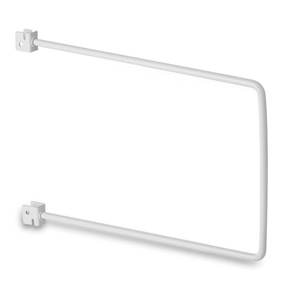Pair of White Flexible Twin Slot Bookends
