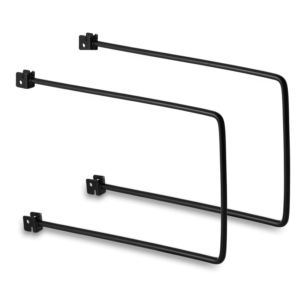 Pair of Black Flexible Twin Slot Bookends