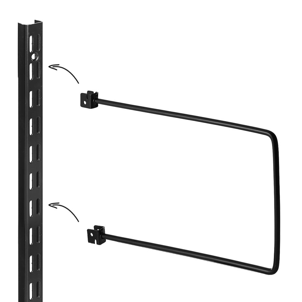 Pair of Black Flexible Twin Slot Bookends