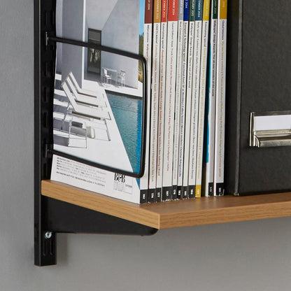 Pair of Black Flexible Twin Slot Bookends