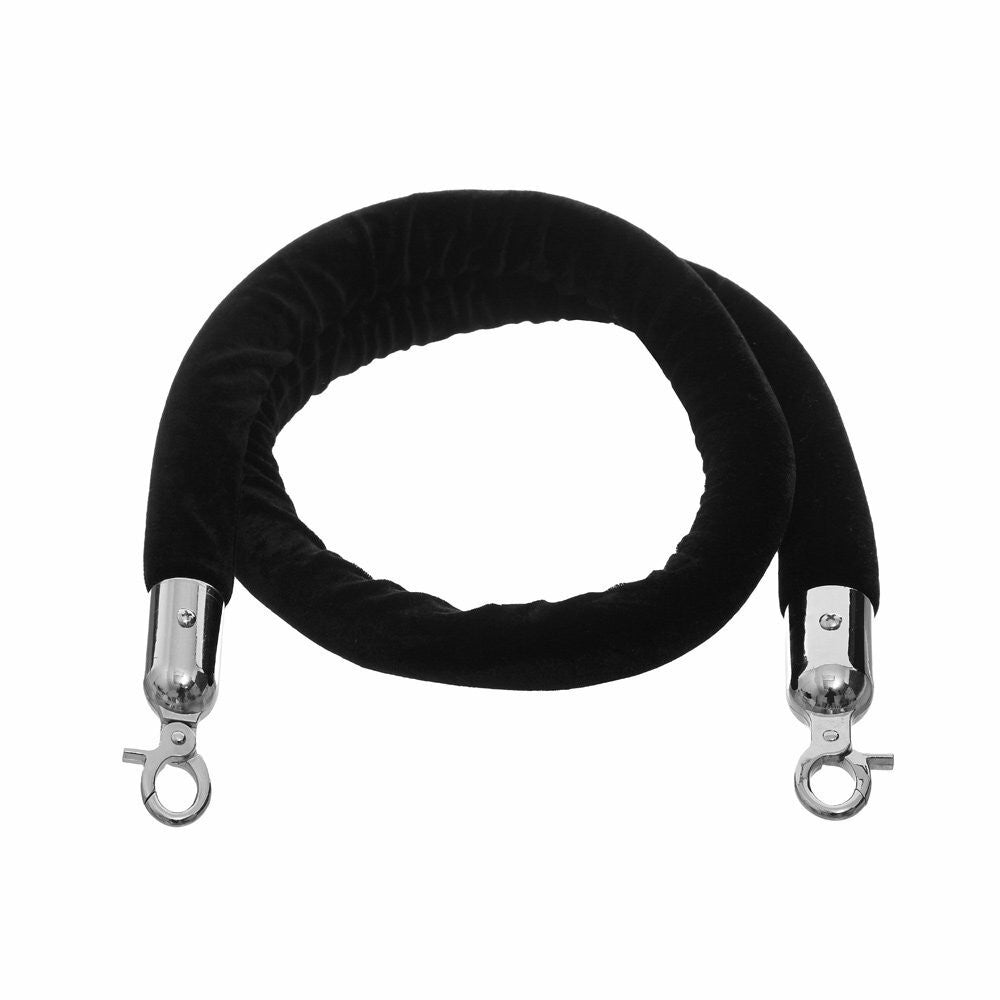 1.5m Barrier Rope - Black Velvet Rope