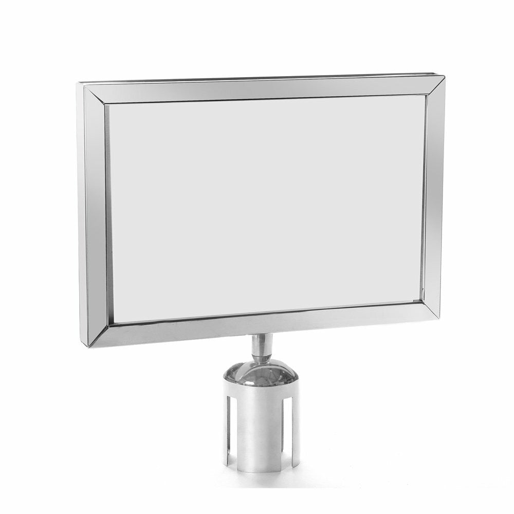 A4 Sign Holder for Retractable Barrier Posts - Landscape