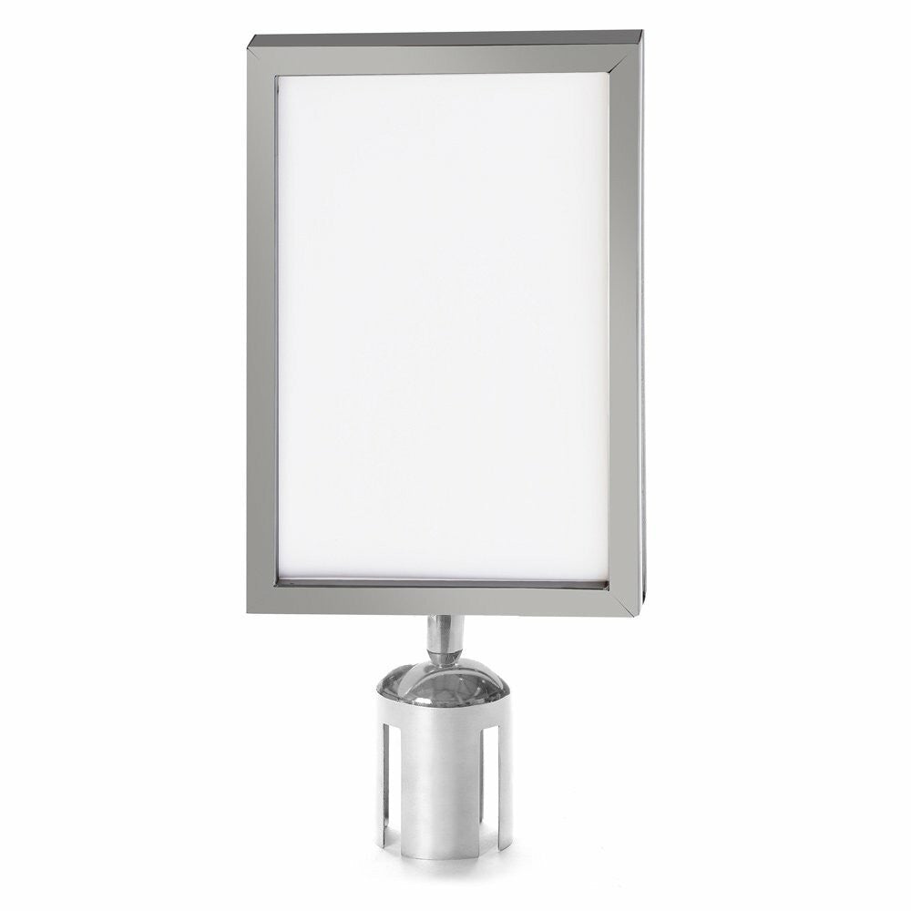 A4 Sign Holder for Retractable Barrier Posts - Portrait