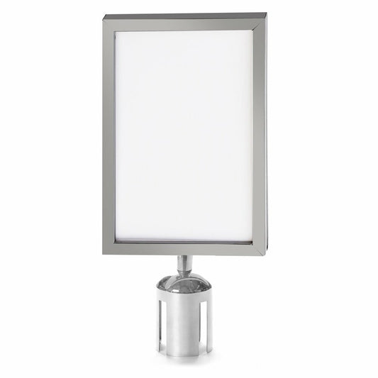 A4 Sign Holder for Retractable Barrier Posts - Portrait