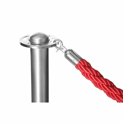 Barrier Post - Brushed Stainless Steel Post for Rope Barriers
