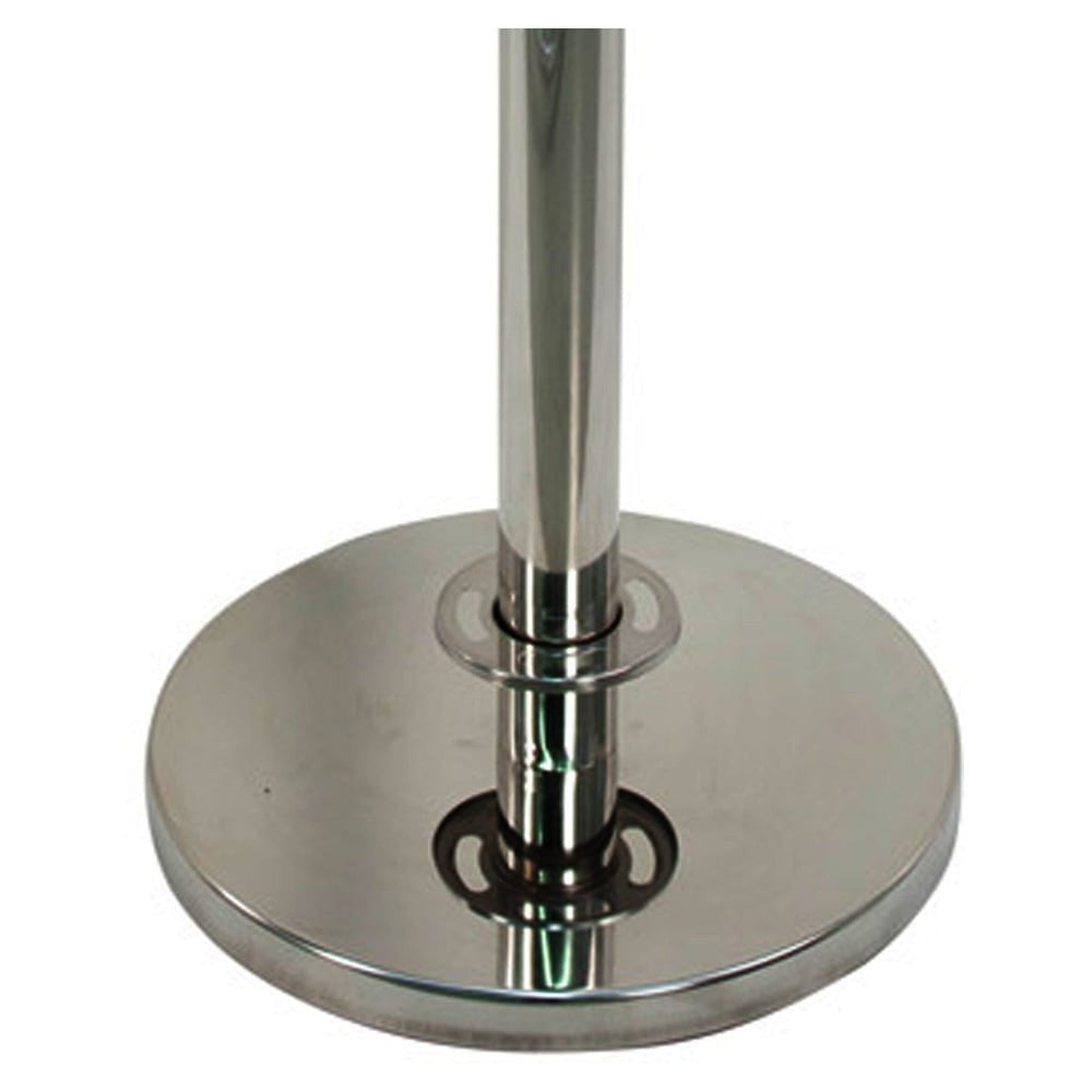 Chrome Deluxe Cafe Barrier Base - Dia 350mm