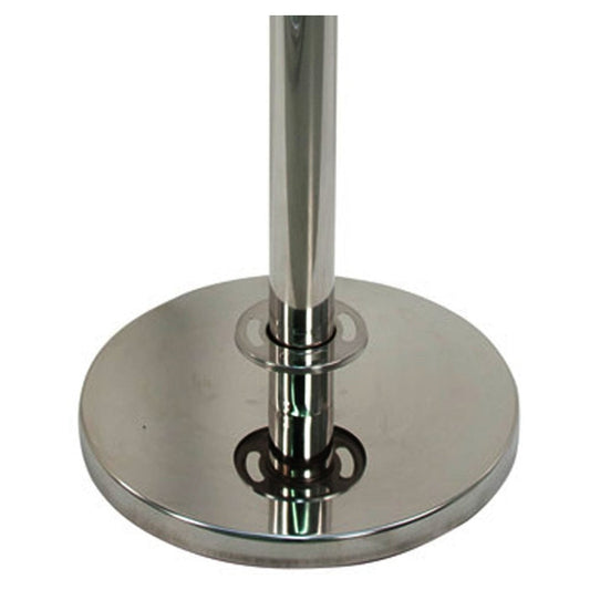 Chrome Deluxe Cafe Barrier Base - Dia 350mm