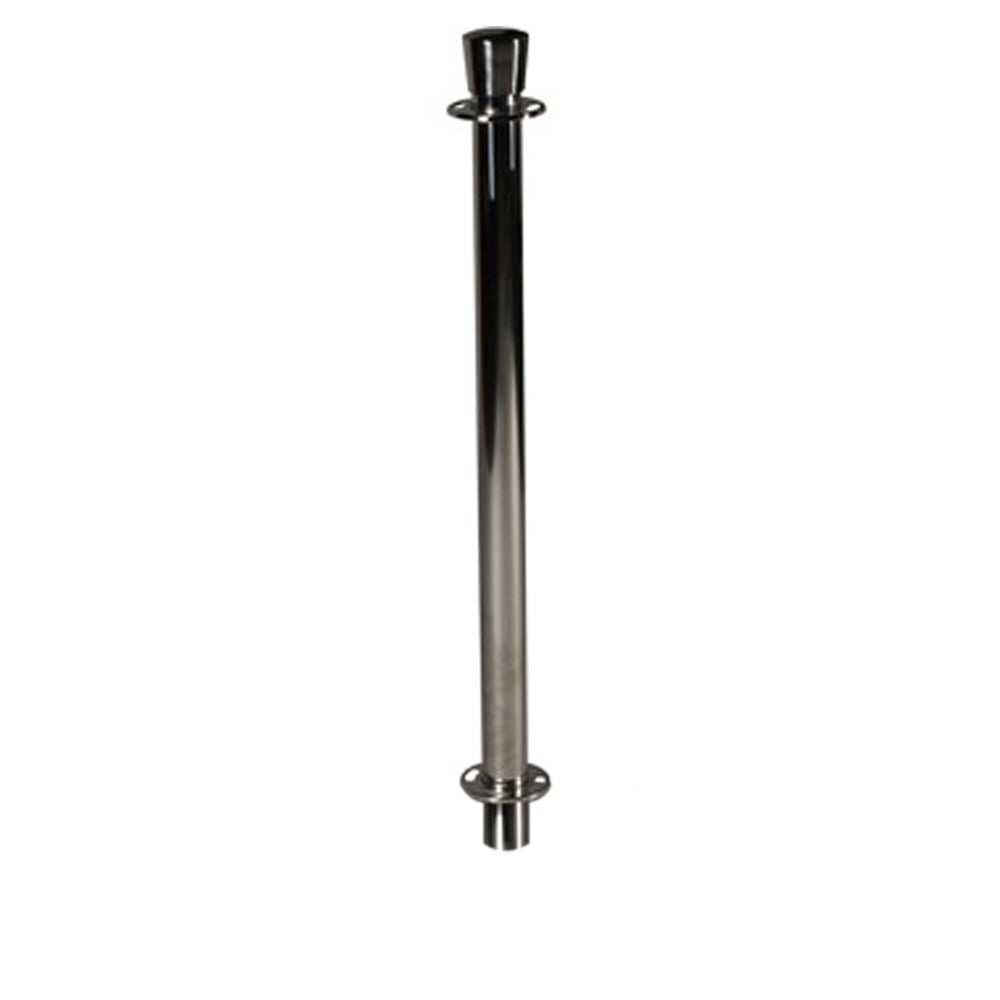 Chrome Deluxe Cafe Barrier Post - H950mm