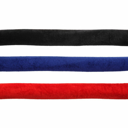 Pair of Premium Rope Barrier Posts - Polished Stainless Steel Posts with Red Velvet Rope