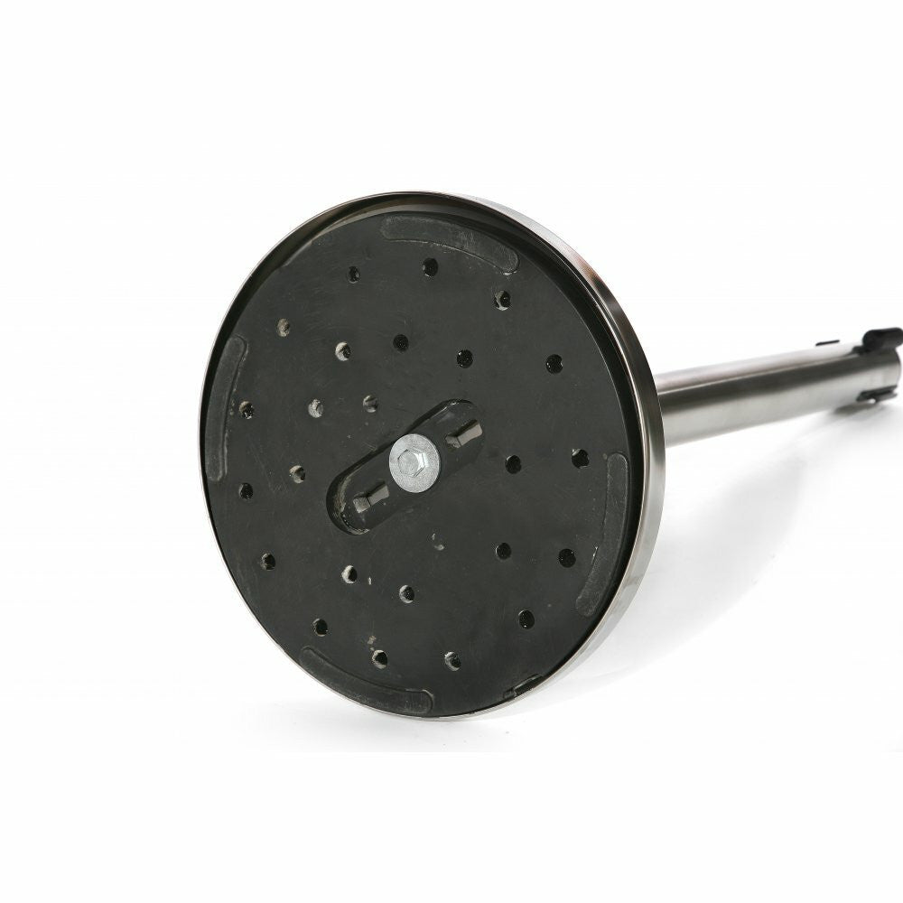 Pair of Rope Barrier Posts - Polished Stainless Steel Posts with Black Twisted Rope