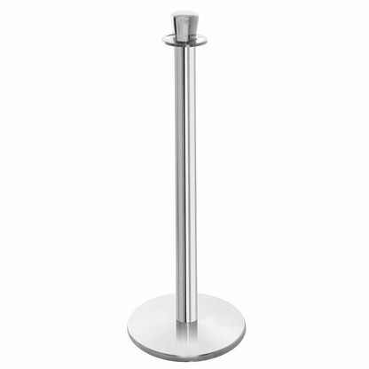 Premium Barrier Post - Polished Stainless Steel Post for Rope Barriers