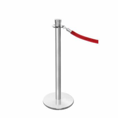 Premium Barrier Post - Polished Stainless Steel Post for Rope Barriers