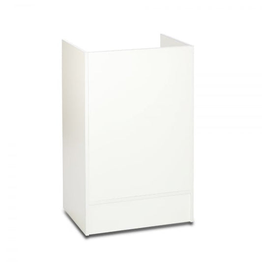White Shop Till Stand with Shelf & Drawer - Silhouette Range