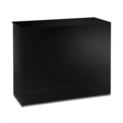 Black Shop Counter and Corner Display Unit with Glass Shelves Bundle - Silhouette Range