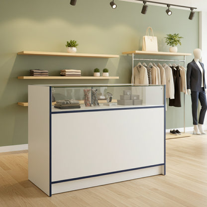 Shop Counter with 1/4 Glass Display - Aura Range