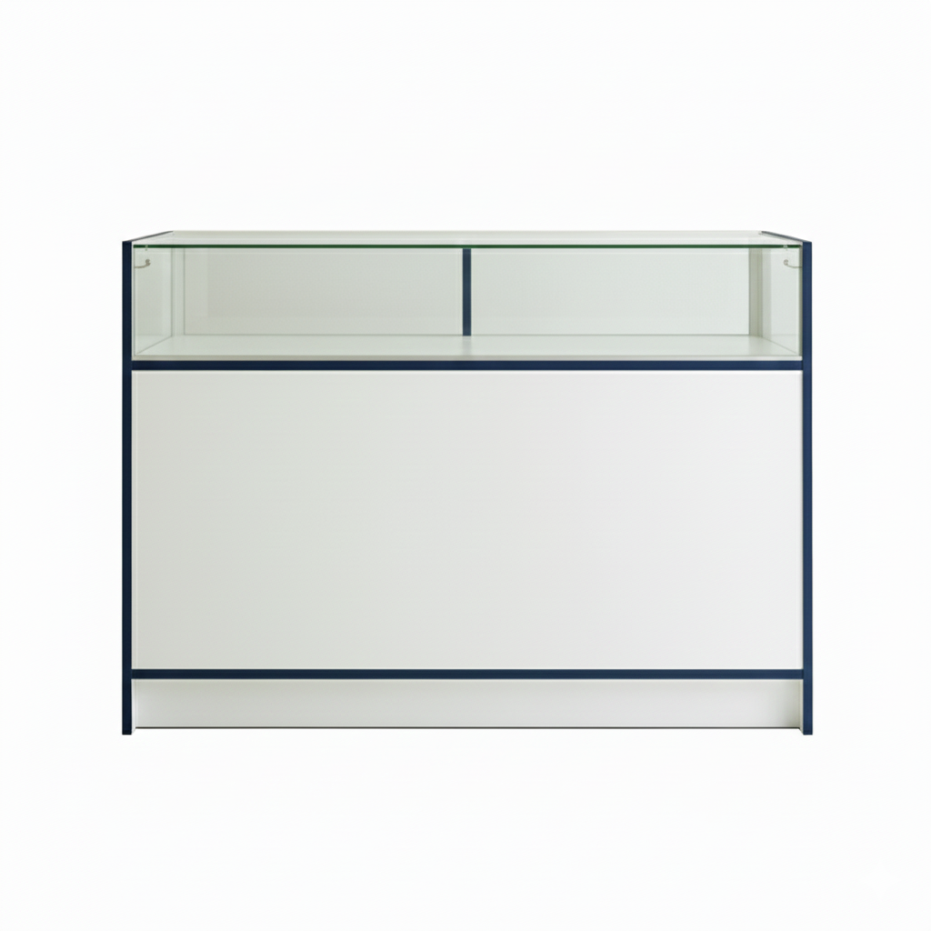 Shop Counter with 1/4 Glass Display - Aura Range