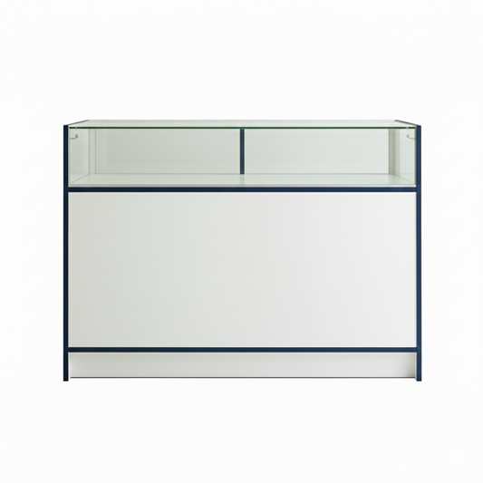 Shop Counter with 1/4 Glass Display - Aura Range