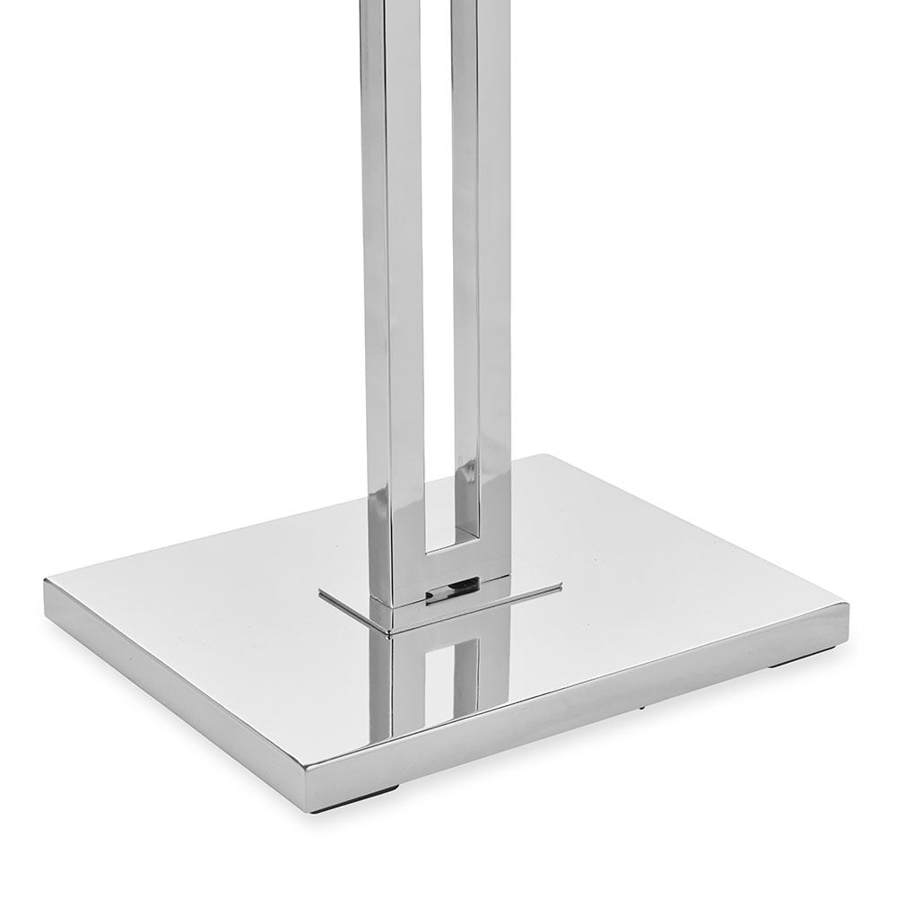 Chrome Clothes Rail Display Stand - 2 Straight Arms
