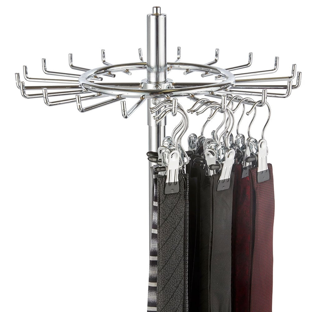 Chrome Revolving Tie And Belt Rail