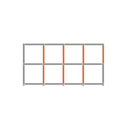 Cube Shelving Display & Storage - 4 x 2