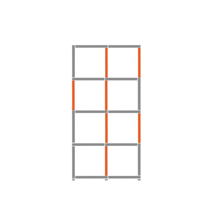 Cube Shelving Display & Storage Unit - 2 x 4