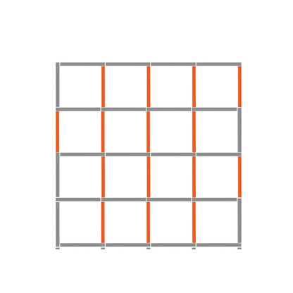Cube Shelving Display Unit - 4 x 4