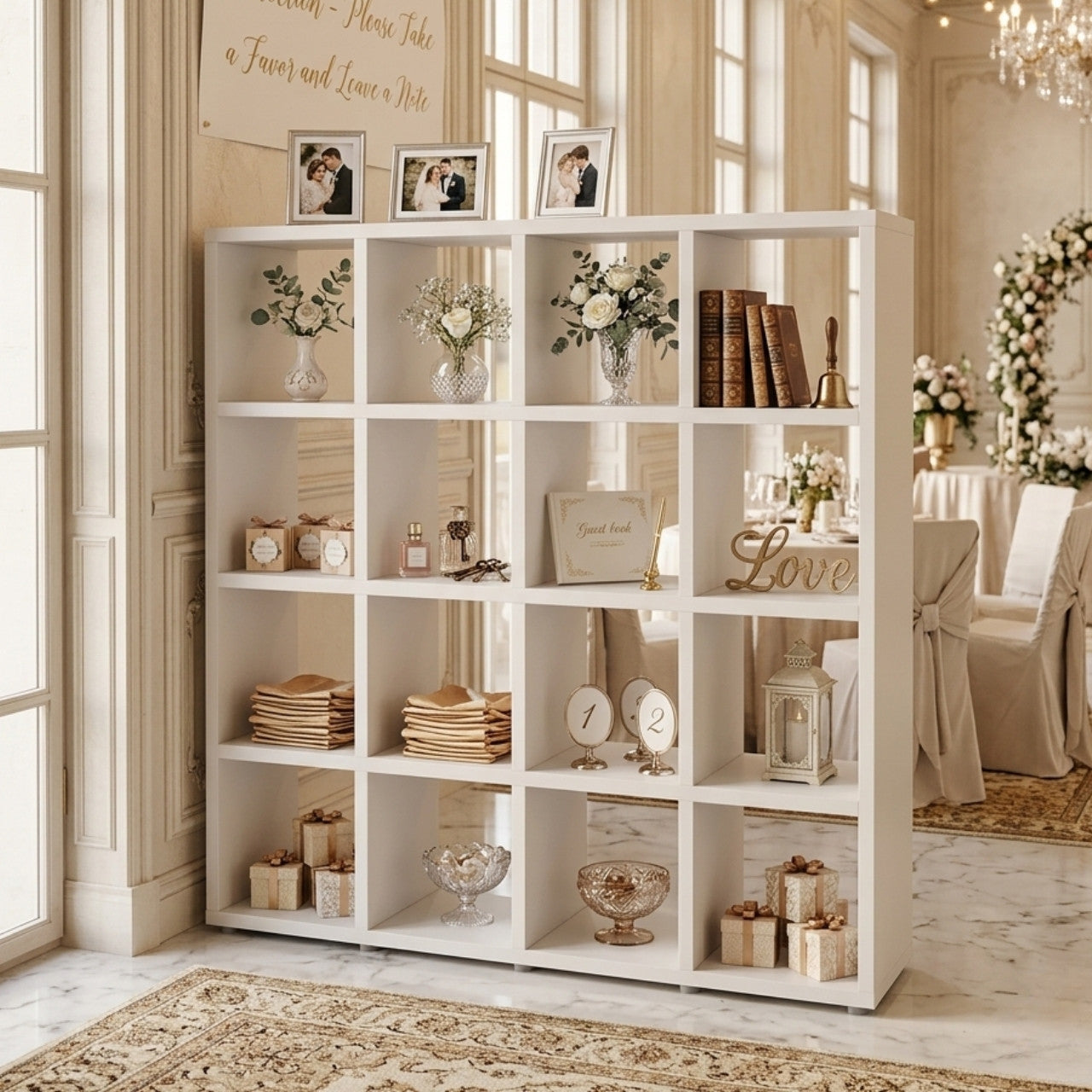 Cube Shelving Display Unit - 4 x 4