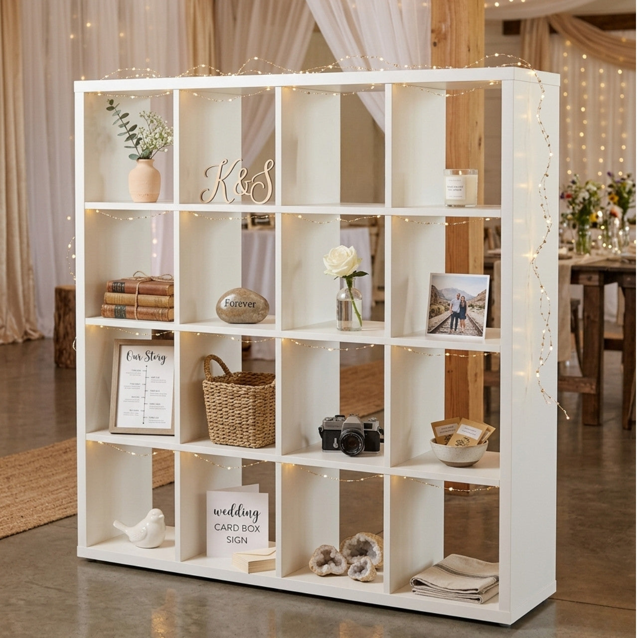 Cube Shelving Display Unit - 4 x 4