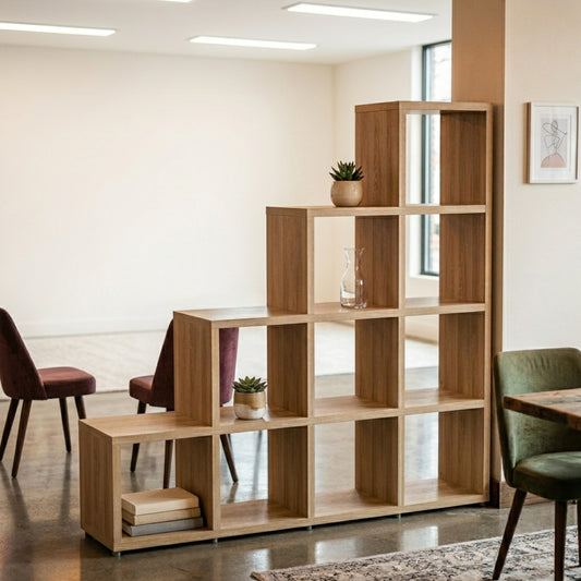 Cube Stepped Shelving Display & Storage - 4 x 4