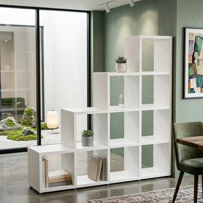 Cube Stepped Shelving Display & Storage - 4 x 4