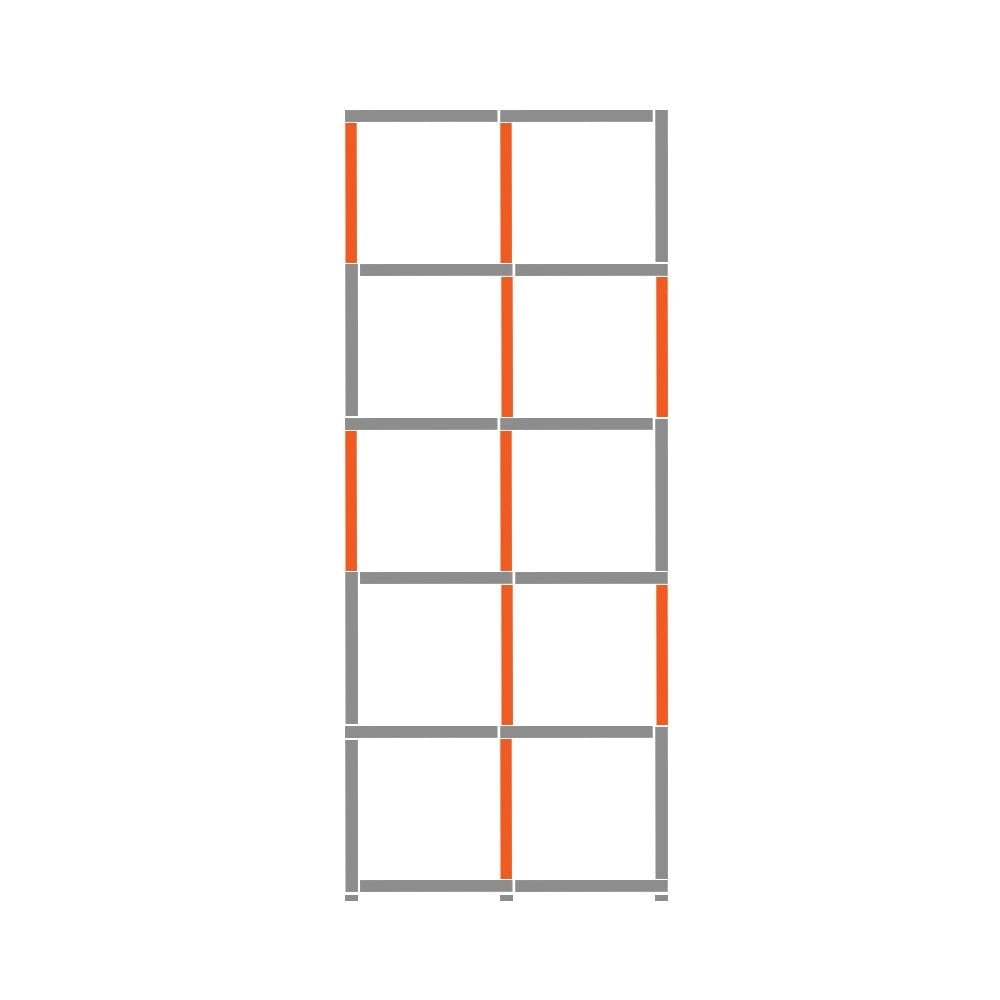 Cube Shelving Display & Storage Unit - 2 x 5