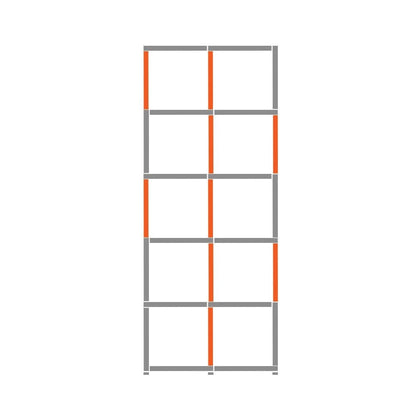 Cube Shelving Display & Storage Unit - 2 x 5