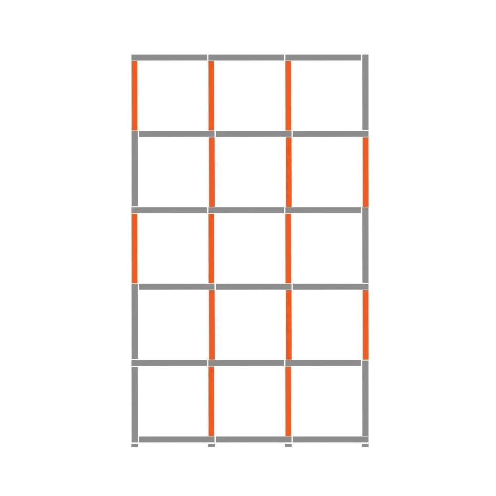 Cube Shelving Display & Storage Unit - 3 x 5