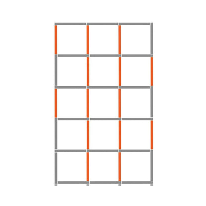 Cube Shelving Display & Storage Unit - 3 x 5