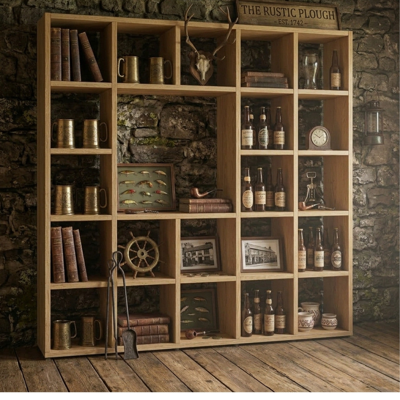 Cube Display & Storage Unit - 5 x 5 (With 2 x 2 Gap)