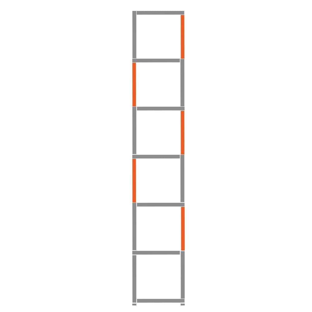 Cube Shelving Display Unit - 1 x 6