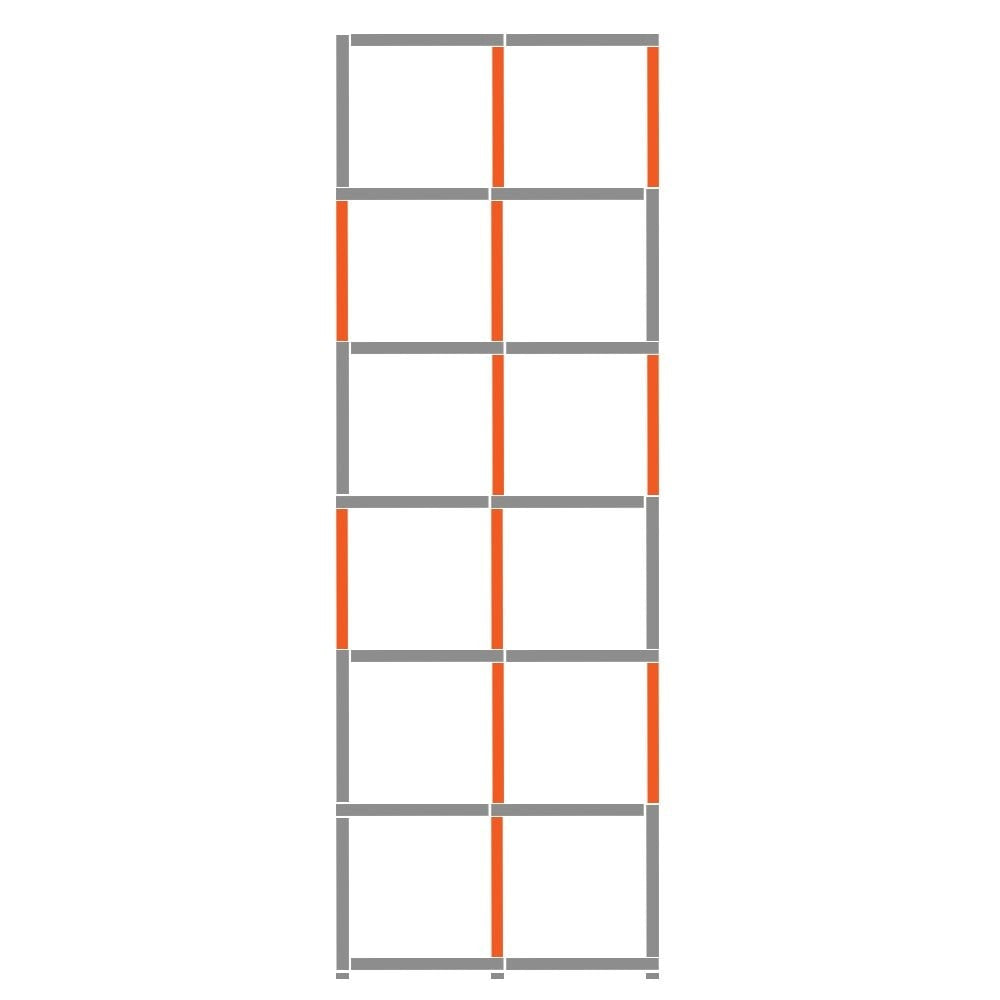 Cube Shelving Display & Storage Unit - 2 x 6