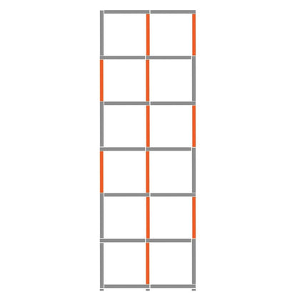 Cube Shelving Display & Storage Unit - 2 x 6